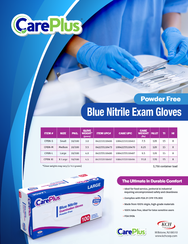 CarePlus Blue Nitrile