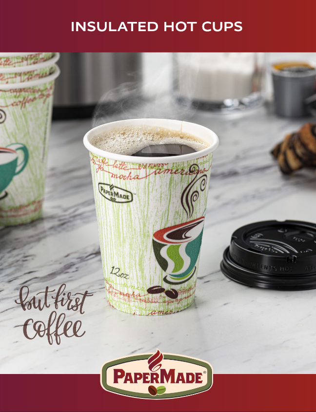 PaperMade Coffee Insulated Cups RETAIL