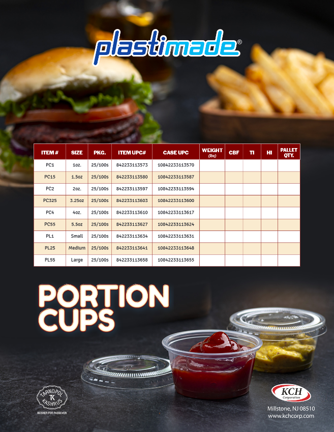 Plastimade Portion Cups