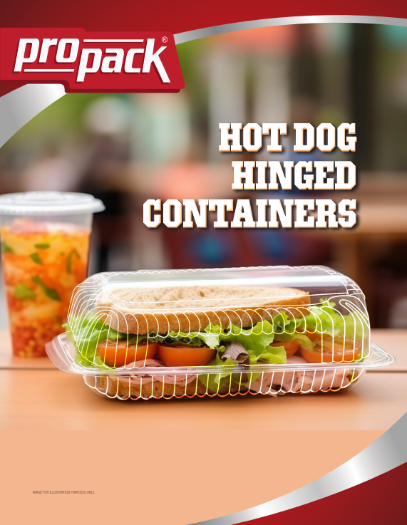 ProPack Hot Dog Hinged Containers